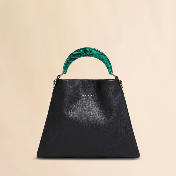 Marni Handbags - Marni Venice Small Bag in black leather